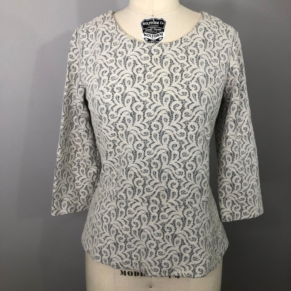 J.Crew Lace Peplum Top